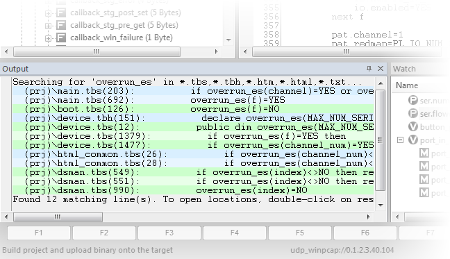 Advanced Output Pane